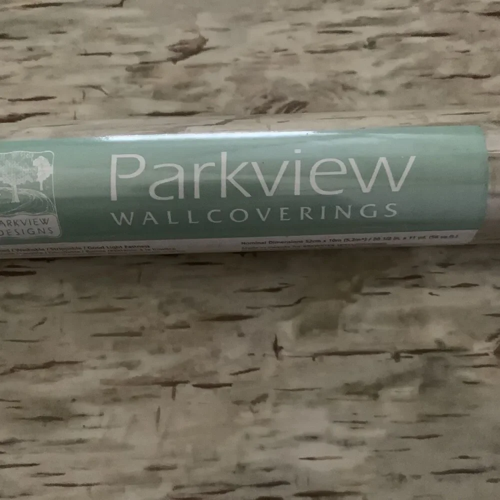 Birch Bark Wood Look Wallpaper Brewster Parkview Prepasted Vinyl 56 Sq Ft
